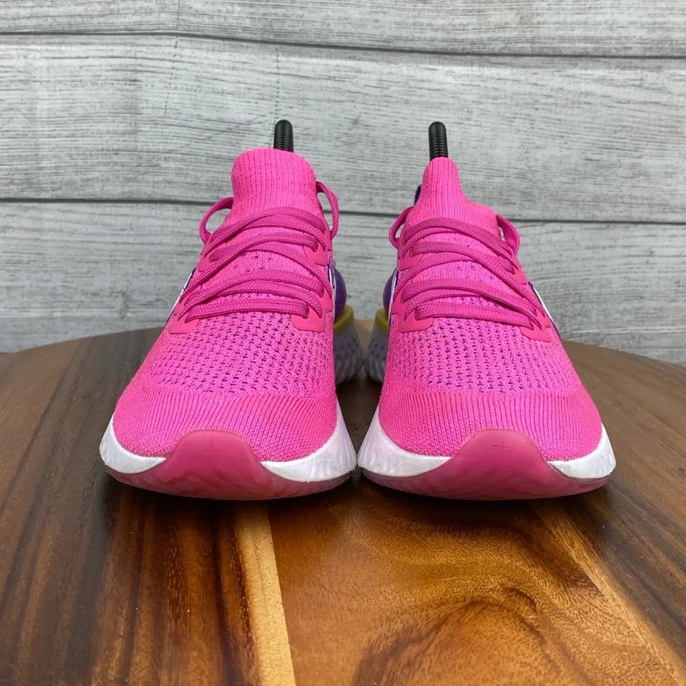 Nike Epic React Flyknit 2 Laser Fuchsia Pink Running Shoe CK0821-600 Women’s 6